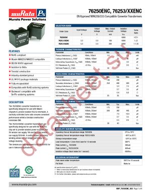 76250ENC datasheet  